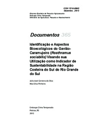 Thumbnail de Identificação e aspectos bioecológicos do gavião-caramujeiro (Rosthramus sociabilis) visando sua utilização como indicador de sustentabilidade na região costeira do Sul do Rio Grande do Sul.