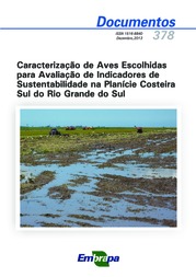 Thumbnail de Caracterização de aves escolhidas para avaliação de indicadores de sustentabilidade na planície costeira sul do Rio Grande do Sul.