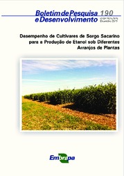 Thumbnail de Desempenho de cultivares de sorgo sacarino para a produção de etanol sob diferentes arranjos de plantas.